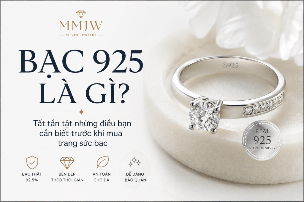 Bạc 925 là gì - Chất liệu bạc 925 trong chế tác trang sức cao cấp