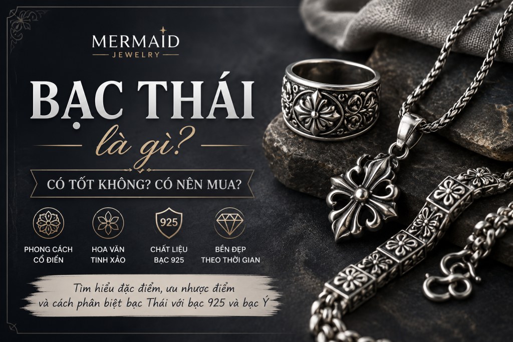 Bạc Thái là gì? So sánh bạc Thái với bạc 925 và bạc Ý